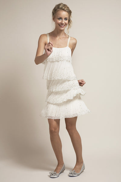 BP6252 Short Flapper Wedding Dress