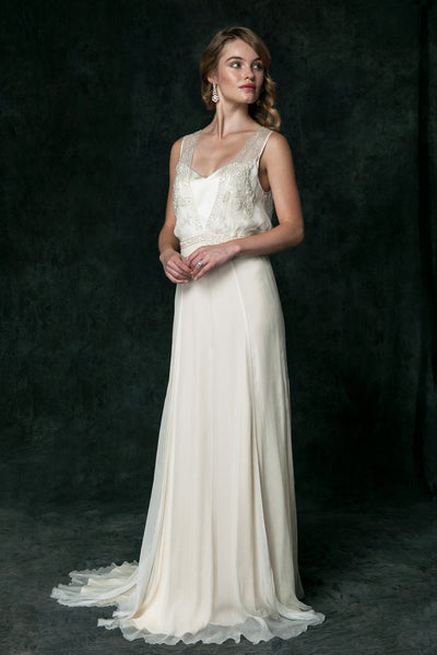 CH6225 Art Deco Inspired Wedding Dress, Bohemian Wedding Dress Saja Wedding CH6225 Art Deco Inspired Wedding Dress, Bohemian Wedding Dress Saja Wedding
