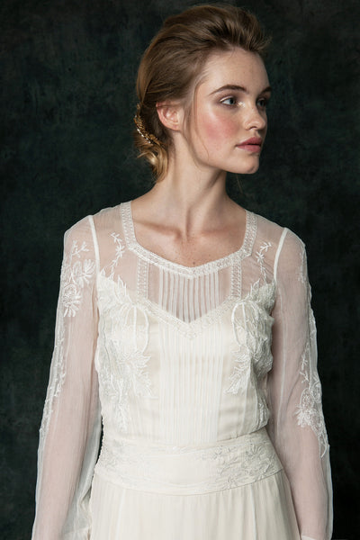 VT6310 Long Sleeve Wedding Dress, Edwardian Wedding Dress Saja Wedding VT6310 Long Sleeve Wedding Dress, Edwardian Wedding Dress Saja Wedding