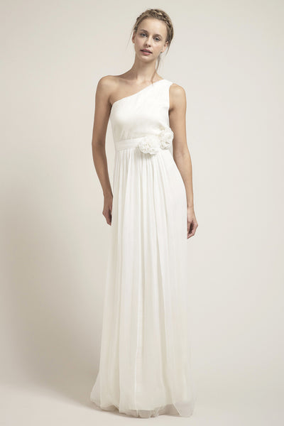 HB6225 Grecian One Shoulder Wedding Dress – Saja Wedding