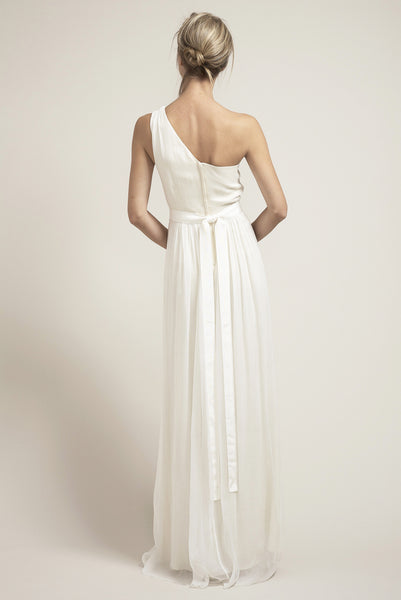 HB6225 Grecian One Shoulder Wedding Dress