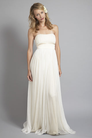 HB6764 Grecian Strapless Wedding Dress