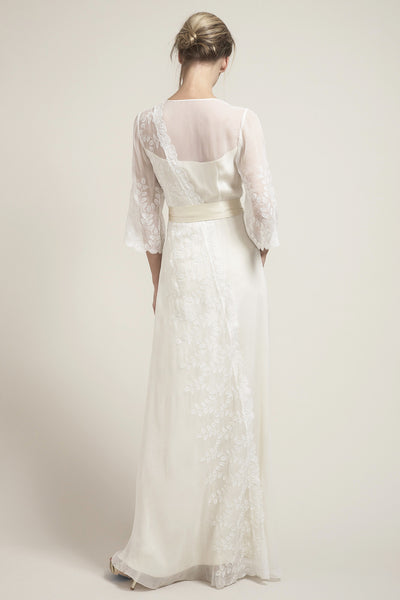 LD6001 Bohemian Wedding Dress With Sleeves