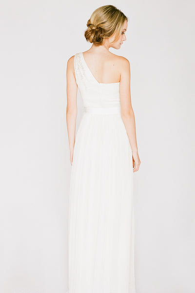 RC6225 Grecian One Shoulder Wedding Dress