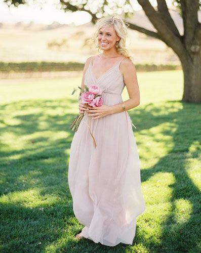 Long V-Neck Bridesmaid Dress HB6622 Saja Wedding Long V-Neck Bridesmaid Dress HB6622 Saja Wedding